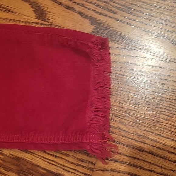 Free People.Red Corduroy Pants sz 27 - Picture 4 of 5
